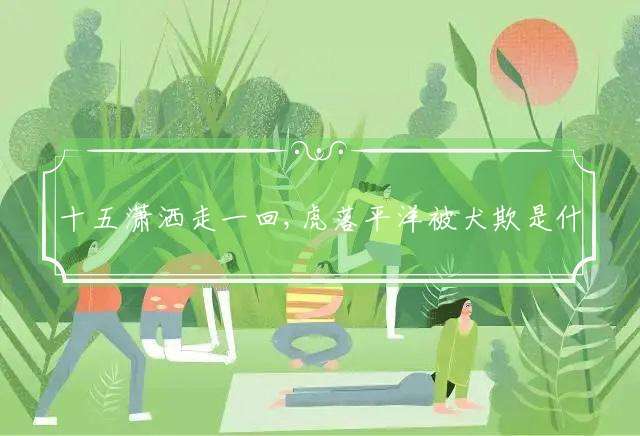 十五潇洒走一回,虎落平洋被犬欺是什么生肖,精准解析落实